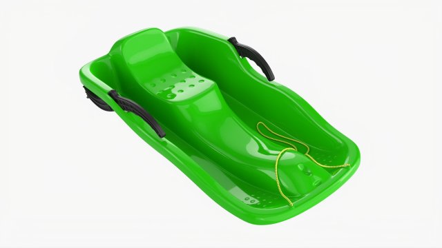 Snow Sledge Plastic 3Dモデル .c4d .max .obj .3ds .fbx .stl .blend 