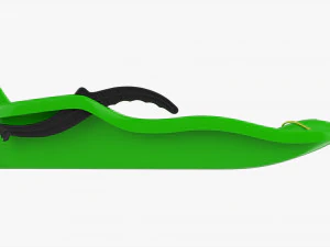 Snow Sledge Plastic 3D Model