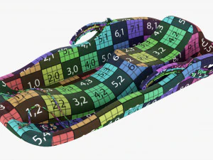 Snow Sledge Plastic 3D Model