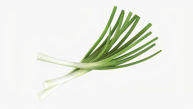 Spring Onions 01 3D Model .c4d .max .obj .3ds .fbx .stl .blend 