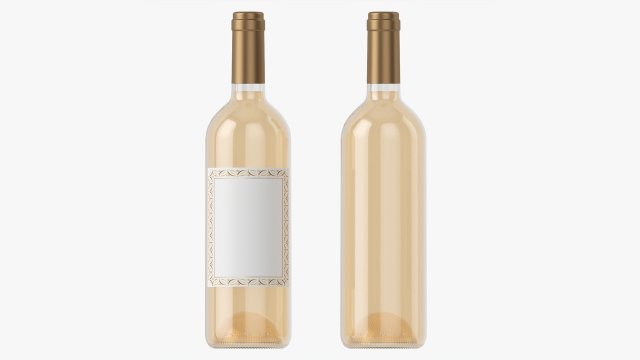 Wine Bottle Mockup 01 Modelo 3D .c4d .max .obj .3ds .fbx .stl .blend 
