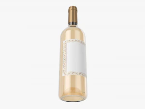 Wine Bottle Mockup 01 3D Model