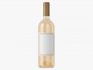 Wine Bottle Mockup 01 Modelo 3D