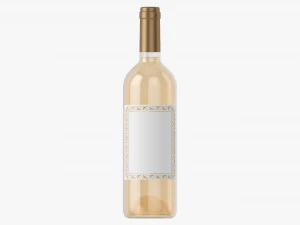Wine Bottle Mockup 01 3D Model