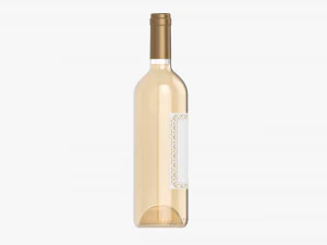 Wine Bottle Mockup 01 3D Model