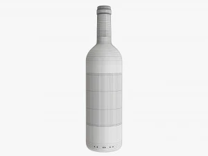 Wine Bottle Mockup 01 3D Model