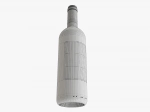 Wine Bottle Mockup 01 3D Model