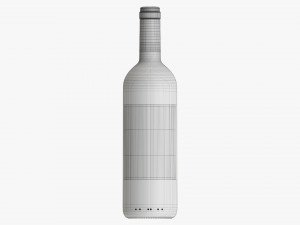 Wine Bottle Mockup 01 Modelo 3D