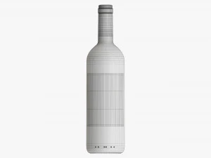 Wine Bottle Mockup 01 3D Model