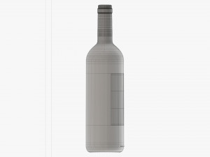 Wine Bottle Mockup 01 Modelo 3D