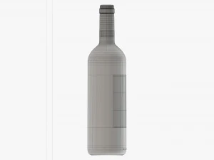 Wine Bottle Mockup 01 3D Model