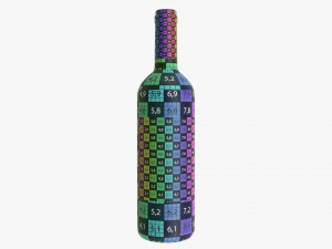 Wine Bottle Mockup 01 Modelo 3D