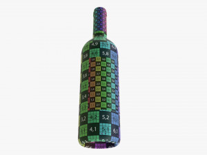 Wine Bottle Mockup 01 Modelo 3D