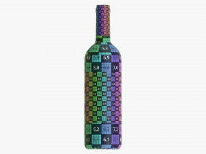 Wine Bottle Mockup 01 Modelo 3D