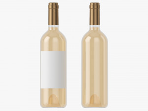 Wine Bottle Mockup 02 3D Модель