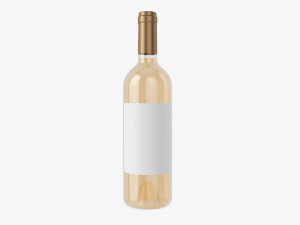 Wine Bottle Mockup 02 Model 3D