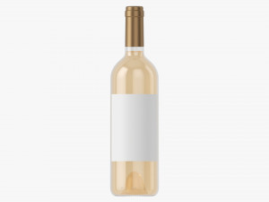 Wine Bottle Mockup 02 Model 3D