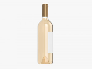 Wine Bottle Mockup 02 Model 3D