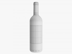 Wine Bottle Mockup 02 Model 3D