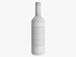 Wine Bottle Mockup 02 3D Model