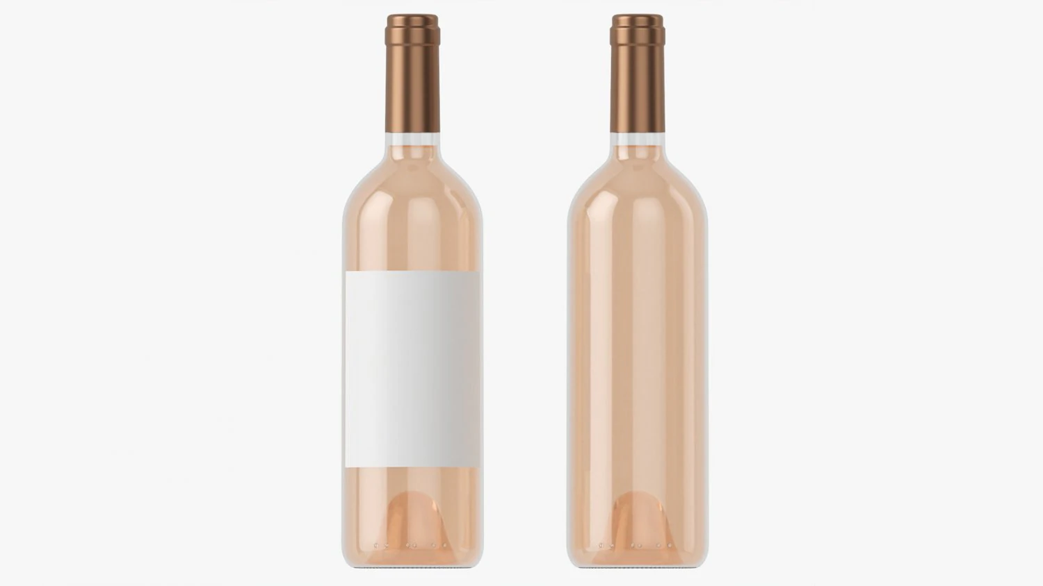 Wine Bottle Mockup 03 3D Model .c4d .max .obj .3ds .fbx .stl .blend
