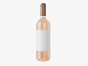 Wine Bottle Mockup 03 3D-Modell