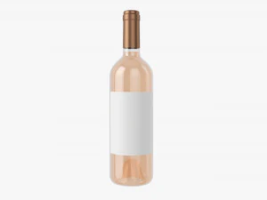 Wine Bottle Mockup 03 3D Model