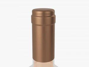 Wine Bottle Mockup 03 3D Model