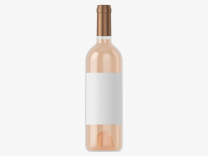Wine Bottle Mockup 03 3D-Modell