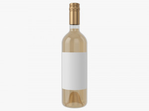 Wine Bottle Mockup 04 Screw Cap 3D Model