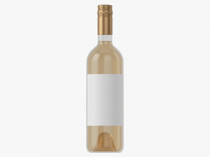 Wine Bottle Mockup 04 Screw Cap 3D Model
