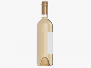Wine Bottle Mockup 04 Screw Cap 3D Model