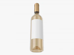 Wine Bottle Mockup 05 3D Model
