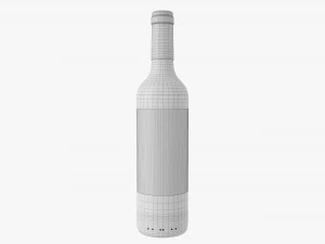 Wine Bottle Mockup 05 3D Model