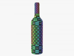 Wine Bottle Mockup 05 3D Model
