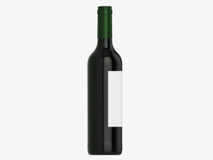 Wine Bottle Mockup 05 Red Modello 3D