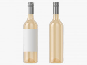 Wine Bottle Mockup 06 Screw Cap 3D Модель