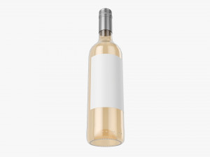 Wine Bottle Mockup 06 Screw Cap 3D-Modell