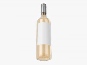 Wine Bottle Mockup 06 Screw Cap 3D Model