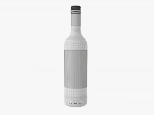 Wine Bottle Mockup 06 Screw Cap 3D Model