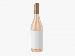 Wine Bottle Mockup 07 3D Model