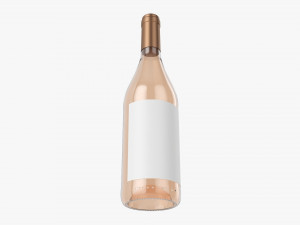 Wine Bottle Mockup 07 3D Model