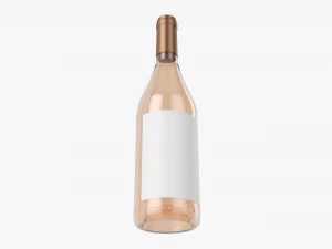 Wine Bottle Mockup 07 3D Model