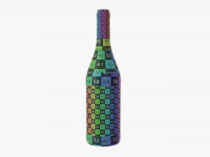 Wine Bottle Mockup 07 3D Model