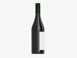 Wine Bottle Mockup 08 Screw Cap 3D Model