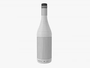 Wine Bottle Mockup 08 Screw Cap 3D Model