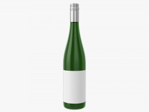 Wine Bottle Mockup 09 Screw Cap Modelo 3D