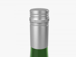 Wine Bottle Mockup 09 Screw Cap 3D Model