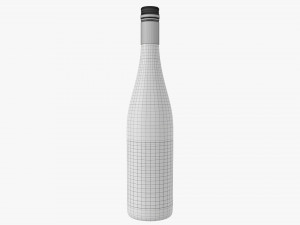 Wine Bottle Mockup 09 Screw Cap Modelo 3D