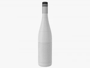 Wine Bottle Mockup 09 Screw Cap 3D Model